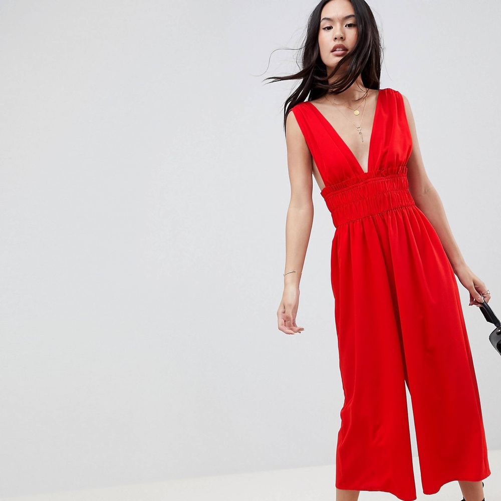 Red ASOS Jumpsuit